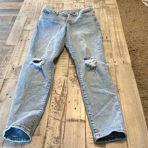 Old navy high-rise OG straight jeans.